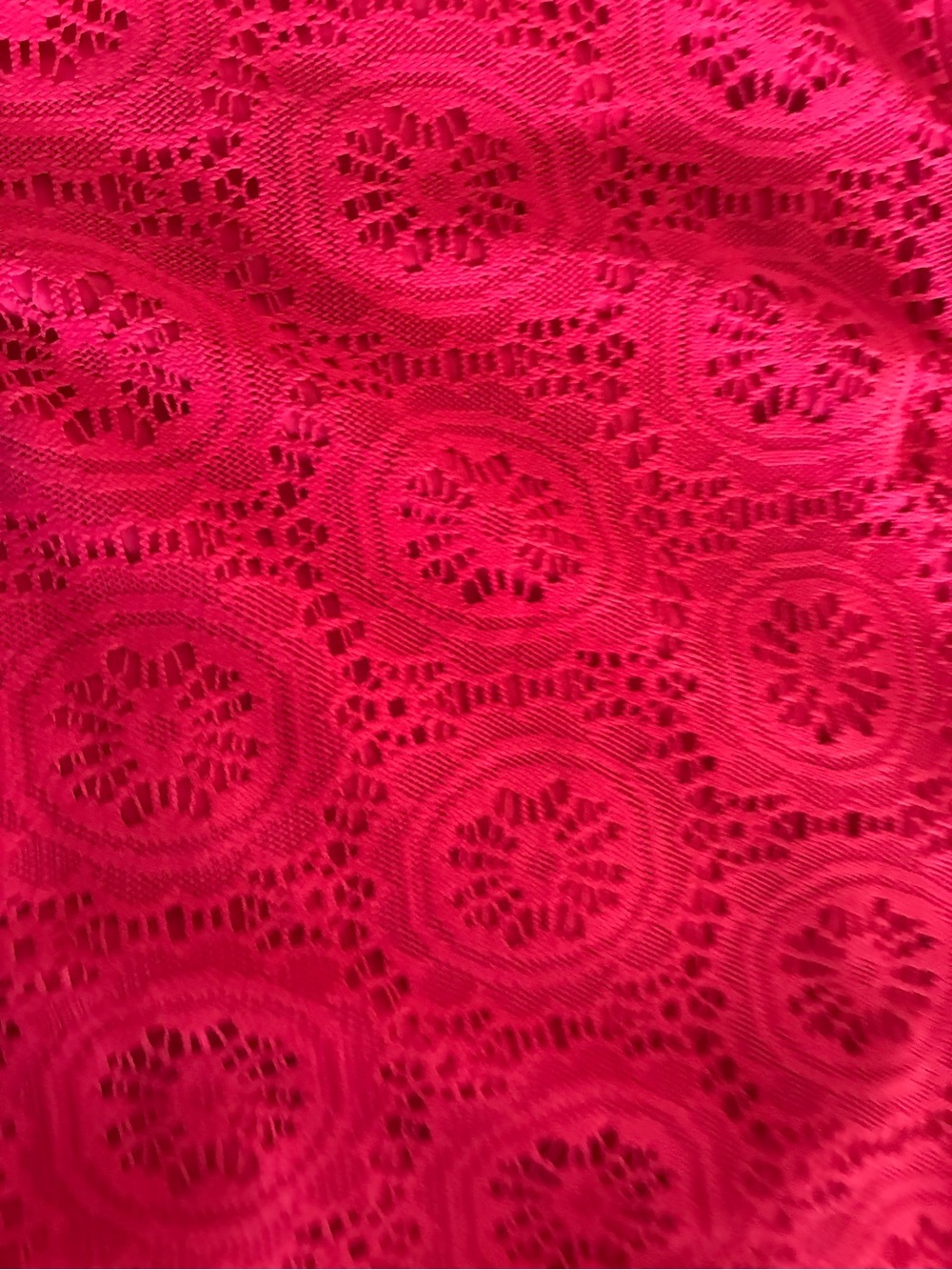 Adrianna Papell Bright Fuchsia Lace Mini Dress - Picture 3 of 6